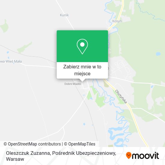 Mapa Oleszczuk Zuzanna, Pośrednik Ubezpieczeniowy