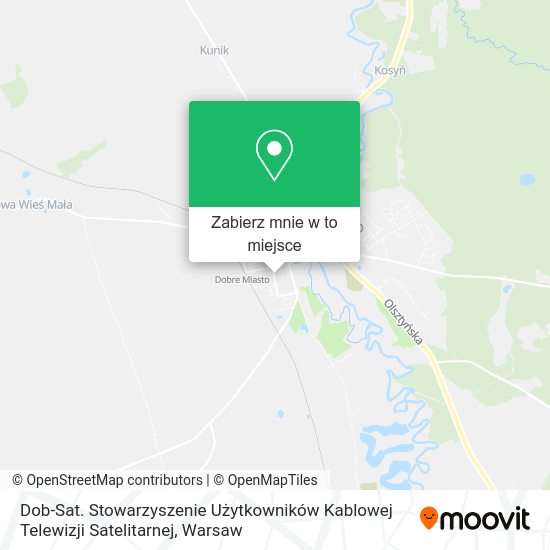 Mapa Dob-Sat. Stowarzyszenie Użytkowników Kablowej Telewizji Satelitarnej