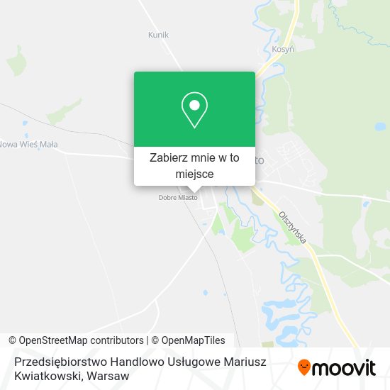 Mapa Przedsiębiorstwo Handlowo Usługowe Mariusz Kwiatkowski