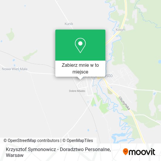 Mapa Krzysztof Symonowicz - Doradztwo Personalne