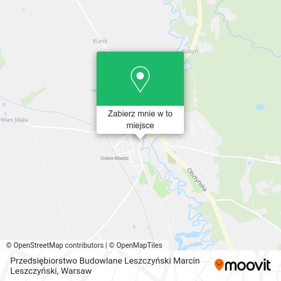 Mapa Przedsiębiorstwo Budowlane Leszczyński Marcin Leszczyński