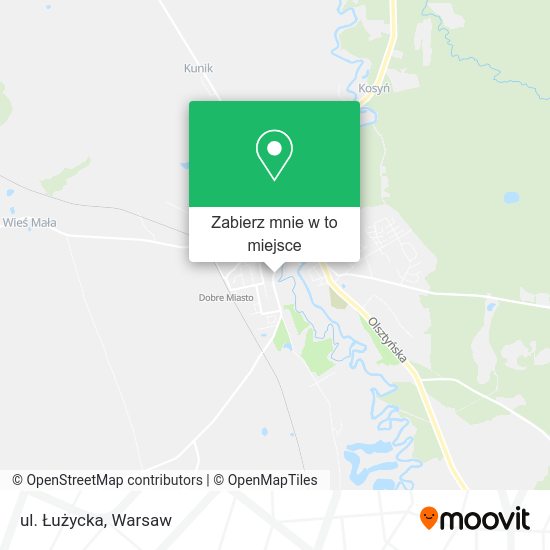 Mapa ul. Łużycka