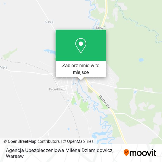 Mapa Agencja Ubezpieczeniowa Milena Dziemidowicz