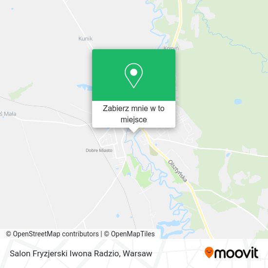 Mapa Salon Fryzjerski Iwona Radzio