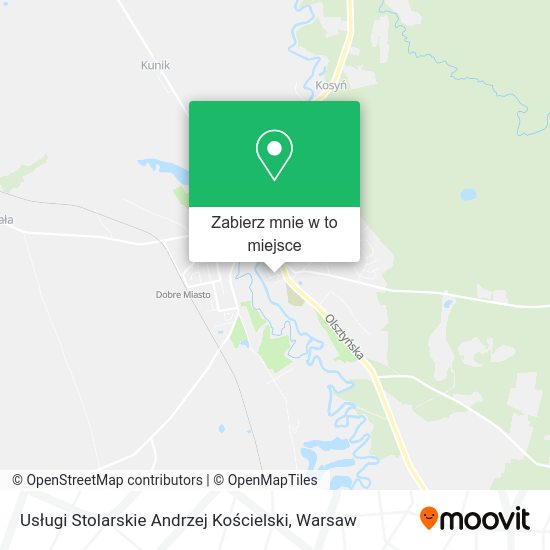 Mapa Usługi Stolarskie Andrzej Kościelski