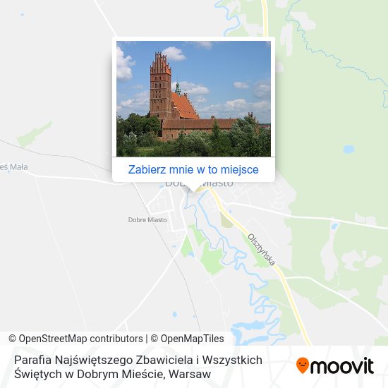 Mapa Parafia Najświętszego Zbawiciela i Wszystkich Świętych w Dobrym Mieście