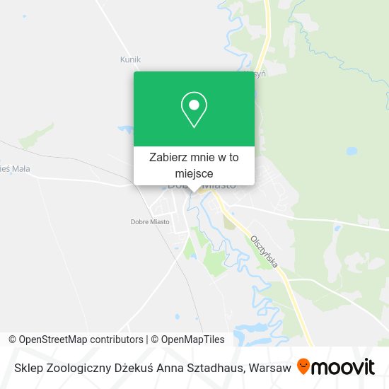 Mapa Sklep Zoologiczny Dżekuś Anna Sztadhaus