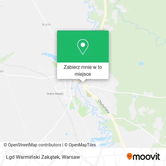 Mapa Lgd Warmiński Zakątek