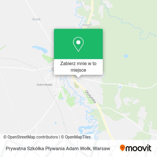 Mapa Prywatna Szkółka Pływania Adam Wołk