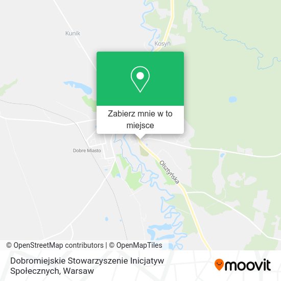 Mapa Dobromiejskie Stowarzyszenie Inicjatyw Społecznych