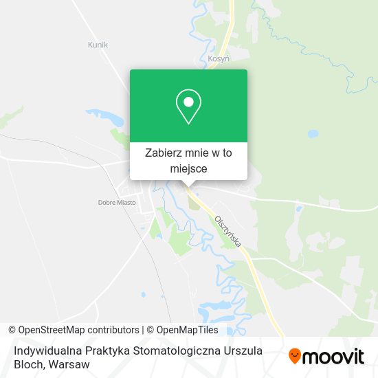 Mapa Indywidualna Praktyka Stomatologiczna Urszula Bloch