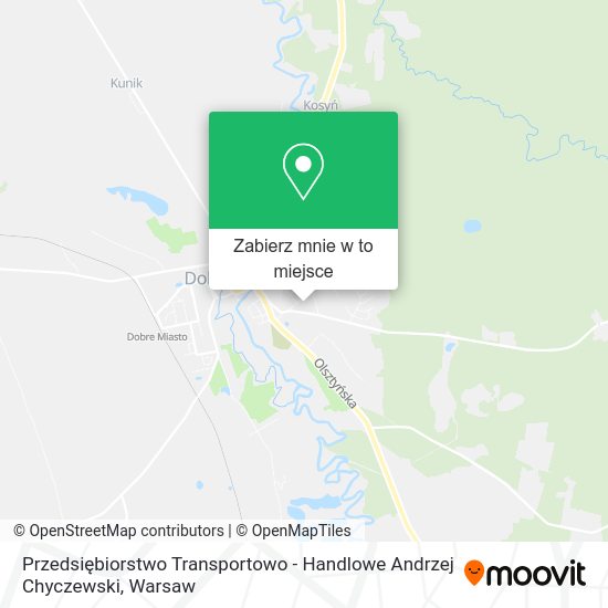 Mapa Przedsiębiorstwo Transportowo - Handlowe Andrzej Chyczewski