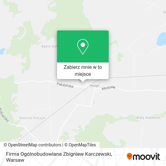 Mapa Firma Ogólnobudowlana Zbigniew Karczewski