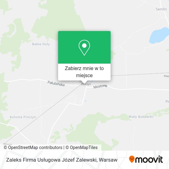 Mapa Zaleks Firma Usługowa Józef Zalewski