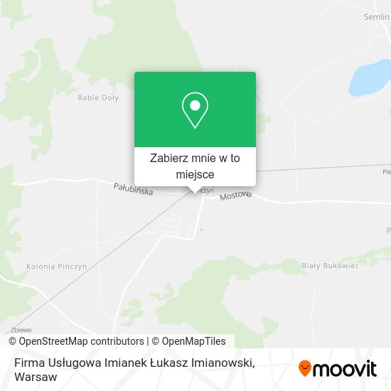 Mapa Firma Usługowa Imianek Łukasz Imianowski