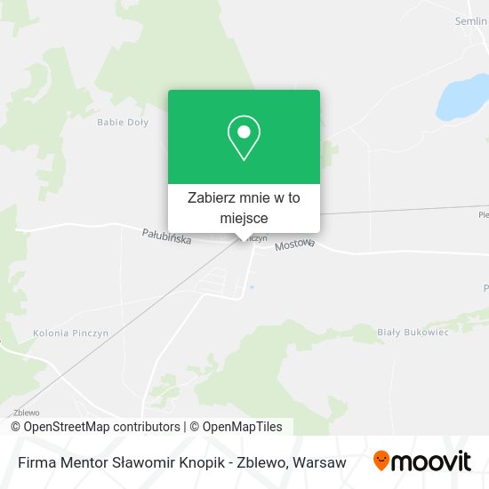 Mapa Firma Mentor Sławomir Knopik - Zblewo