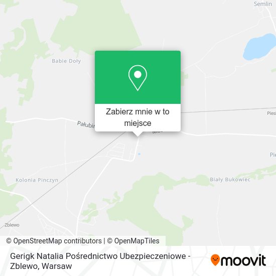 Mapa Gerigk Natalia Pośrednictwo Ubezpieczeniowe - Zblewo