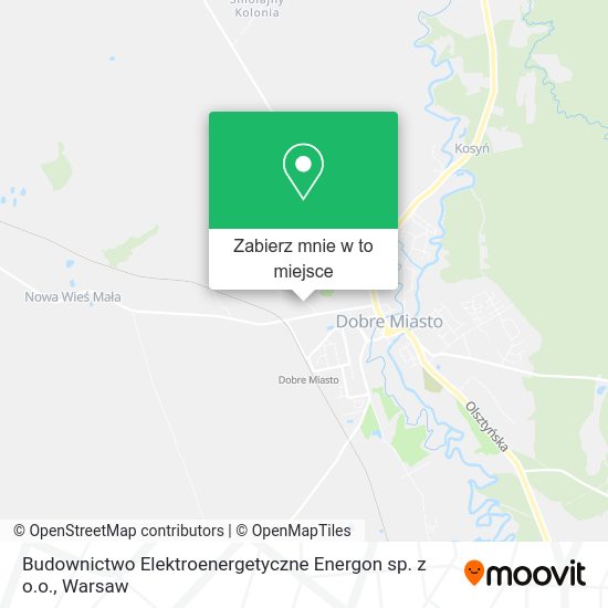 Mapa Budownictwo Elektroenergetyczne Energon sp. z o.o.