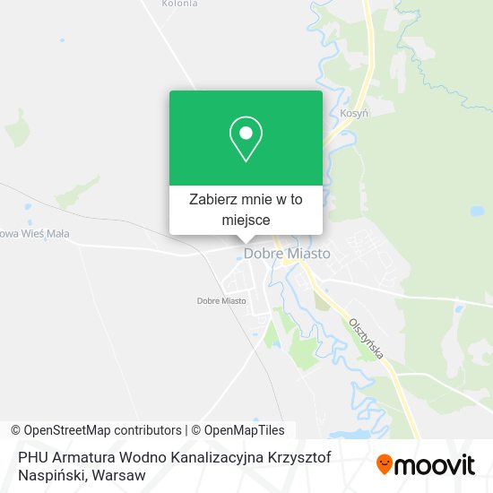 Mapa PHU Armatura Wodno Kanalizacyjna Krzysztof Naspiński