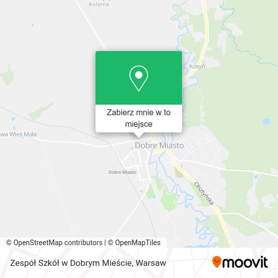 Mapa Zespół Szkół w Dobrym Mieście