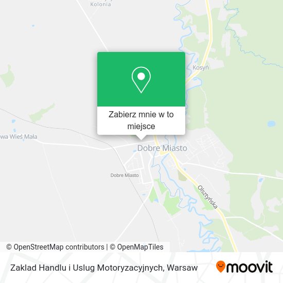 Mapa Zaklad Handlu i Uslug Motoryzacyjnych