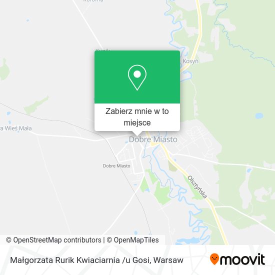 Mapa Małgorzata Rurik Kwiaciarnia /u Gosi