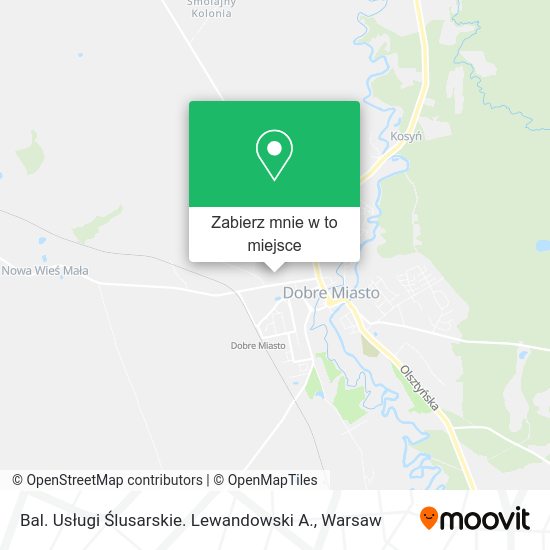 Mapa Bal. Usługi Ślusarskie. Lewandowski A.