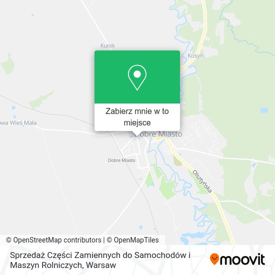 Mapa Sprzedaż Części Zamiennych do Samochodów i Maszyn Rolniczych