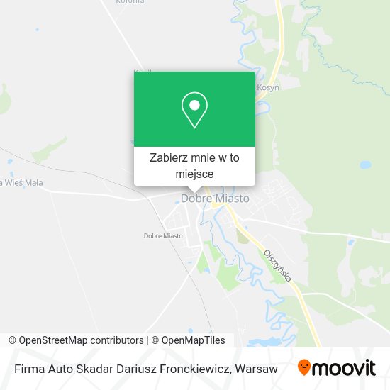 Mapa Firma Auto Skadar Dariusz Fronckiewicz