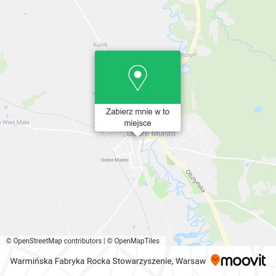 Mapa Warmińska Fabryka Rocka Stowarzyszenie