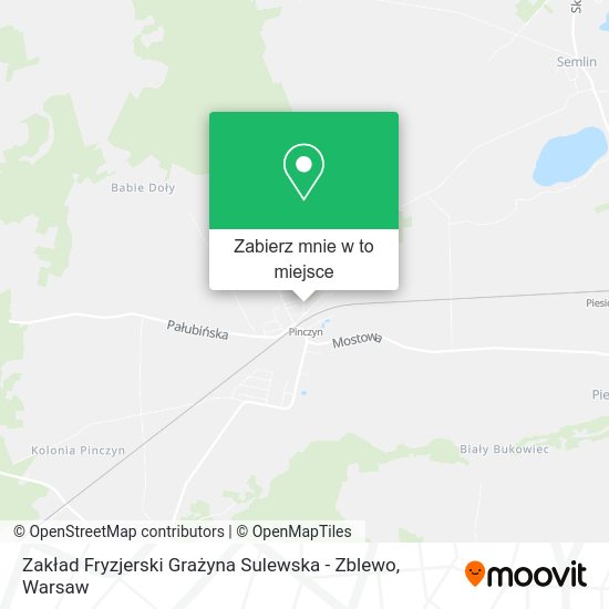 Mapa Zakład Fryzjerski Grażyna Sulewska - Zblewo