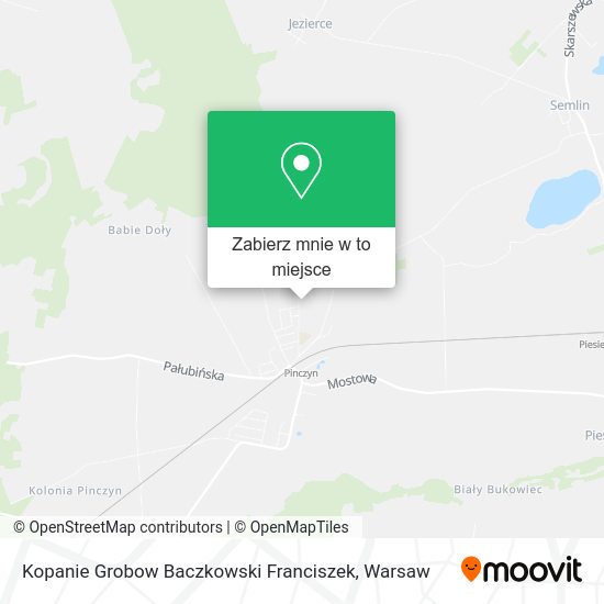 Mapa Kopanie Grobow Baczkowski Franciszek