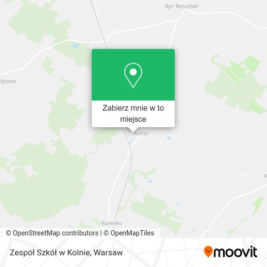 Mapa Zespół Szkół w Kolnie