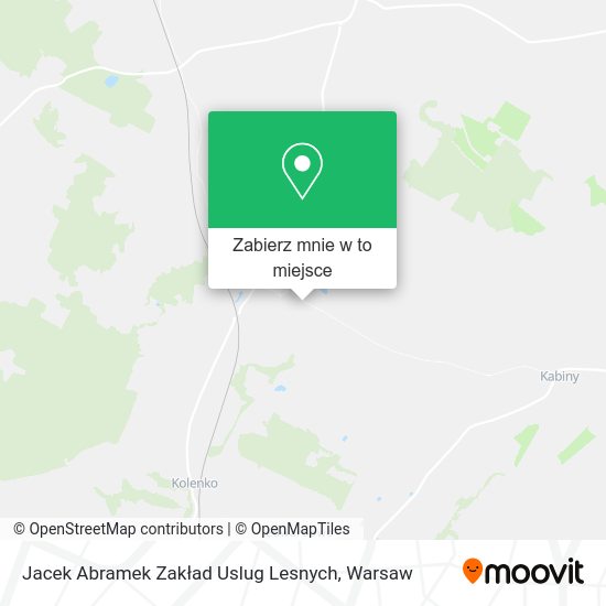 Mapa Jacek Abramek Zakład Uslug Lesnych