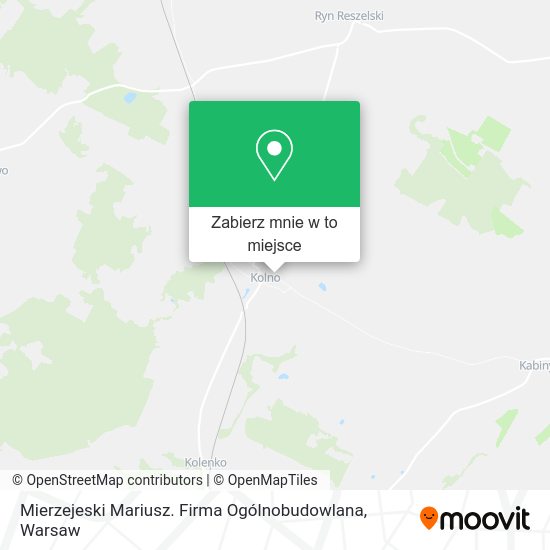 Mapa Mierzejeski Mariusz. Firma Ogólnobudowlana