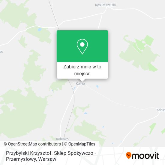 Mapa Przybylski Krzysztof. Sklep Spożywczo - Przemysłowy