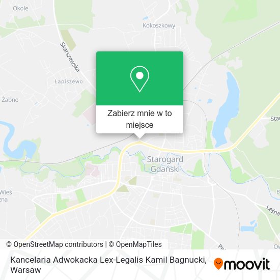 Mapa Kancelaria Adwokacka Lex-Legalis Kamil Bagnucki