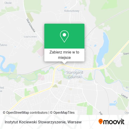 Mapa Instytut Kociewski Stowarzyszenie