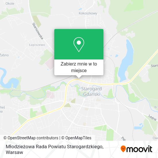 Mapa Młodzieżowa Rada Powiatu Starogardzkiego