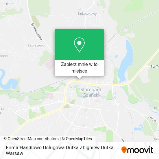 Mapa Firma Handlowo Usługowa Dutka Zbigniew Dutka