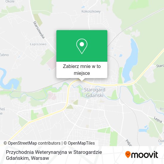 Mapa Przychodnia Weterynaryjna w Starogardzie Gdańskim