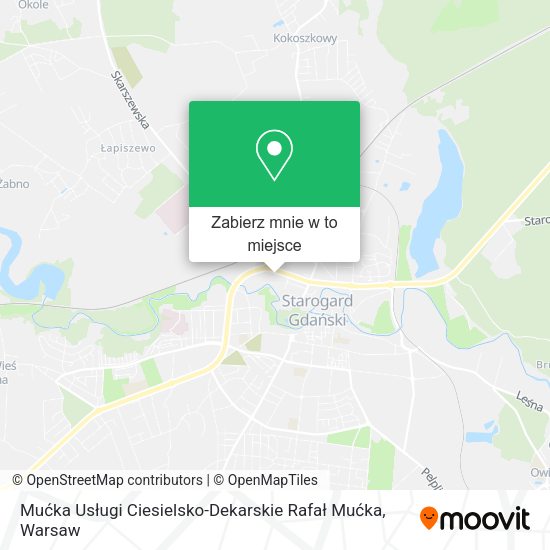 Mapa Mućka Usługi Ciesielsko-Dekarskie Rafał Mućka