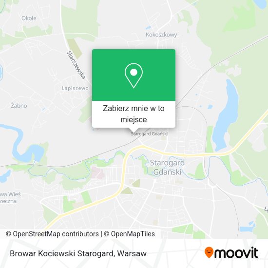 Mapa Browar Kociewski Starogard