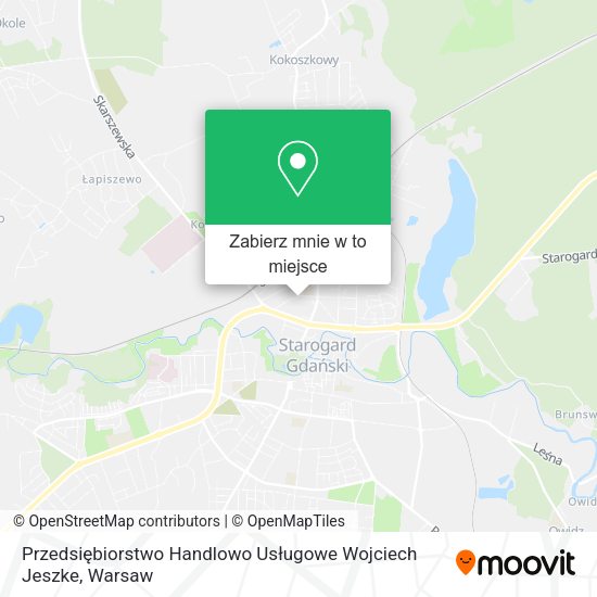 Mapa Przedsiębiorstwo Handlowo Usługowe Wojciech Jeszke