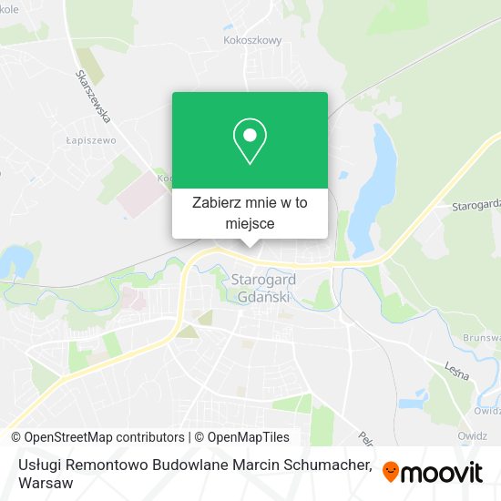 Mapa Usługi Remontowo Budowlane Marcin Schumacher