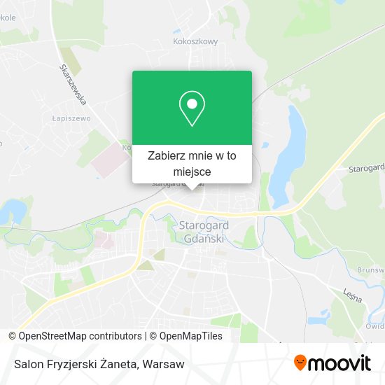 Mapa Salon Fryzjerski Żaneta