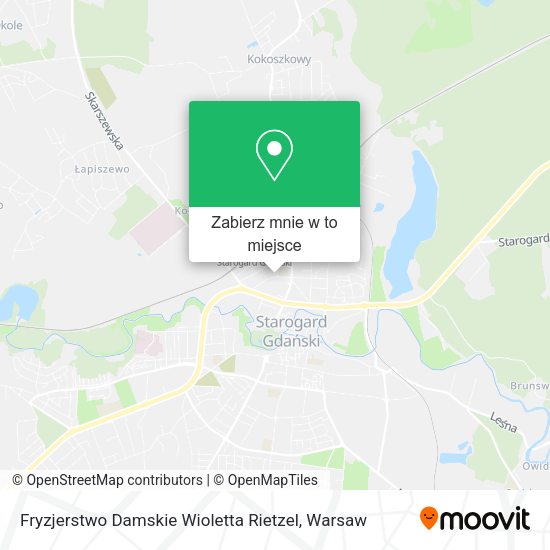 Mapa Fryzjerstwo Damskie Wioletta Rietzel