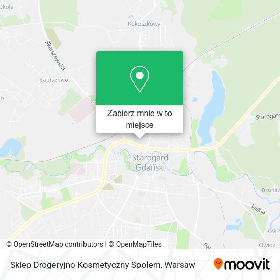 Mapa Sklep Drogeryjno-Kosmetyczny Społem