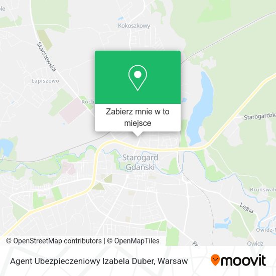 Mapa Agent Ubezpieczeniowy Izabela Duber