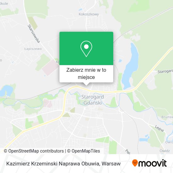 Mapa Kazimierz Krzeminski Naprawa Obuwia